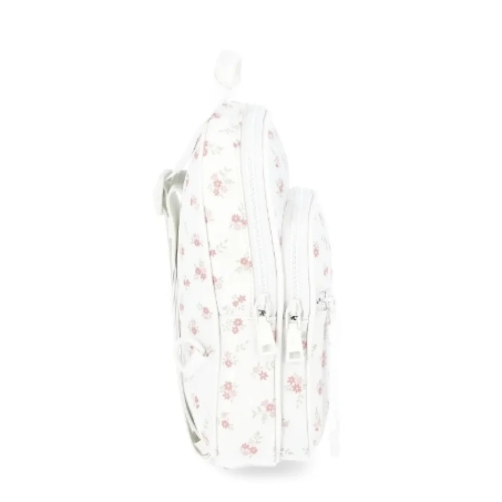 Floral Sling Bag White and Pink Mini Backpack NWT $17 No Boundaries